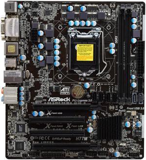 ASRock H77M LGA 1155 Intel H77 HDMI SATA 6Gb/s USB 3.0 Micro ATX Intel Motherboard