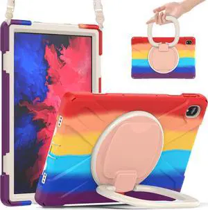 Case Compatible for Lenovo Tab P11 11 inch 2020 Model TB-J606F / TB-J606X with Kickstand, Hand Strap and Shoulder Strap Shockproof Protective Cover
