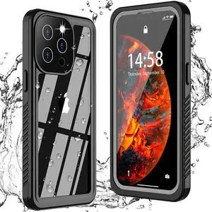 for iPhone 13 Pro Case Waterproof, Built in Screen Protector 360° Full Body Heavy Duty Protective Shockproof Dustproof IP68 Underwater Case for iPhone 13 Pro 6.1 inch 2021
