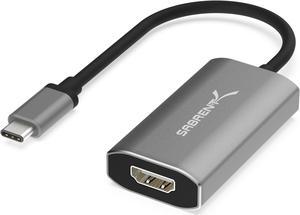 SABRENT USB Type-C to HDMI 2.1 Adapter | 8K/60Hz & 4K/120Hz with DSC Function | 8K/30Hz & 4K Resolution Without DSC | Thunderbolt 3 Compatible (DA-UCH8)