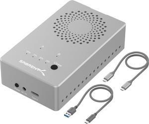 SABRENT Tool-Free USB Type-C Dual Docking Station for PCIe NVMe M.2 SSDs with Offline Cloning Function (EC-SSD2)