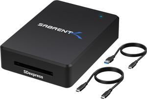 SABRENT USB 3.2 Type-C and Type-A to SD Express 7.0 Card Reader (CR-SDX7)