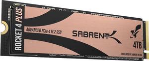 SABRENT 4TB Rocket 4 Plus NVMe 4.0 Gen4 PCIe M.2 Internal SSD Extreme Performance Solid State Drive R/W 7100/6600MB/s (SB-RKT4P-4TB)