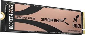 SABRENT 500GB Rocket 4 Plus NVMe 4.0 Gen4 PCIe M.2 Internal SSD Extreme Performance Solid State Drive (SB-RKT4P-500)