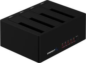 Sabrent 4-Bay USB 3.0 SATA 2.5in/3.5in SSD/HDD Docking Station (DS-U3B4)