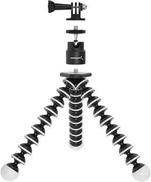 SABRENT Flexible Tripod with Ball Head Bundle for Standard Tripod Mount (GP-TRPD-TBHD)