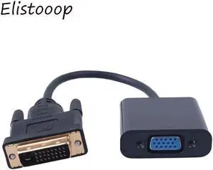 High Quality Full HD 1080P DVI-D 24+1 to VGA HDTV Converter Monitor Cable for PC Laptop Display Card Monitor Computer