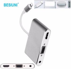lighting to hdmi vga audio adapter hdmi vga converter adapter USB Cable For iPhone