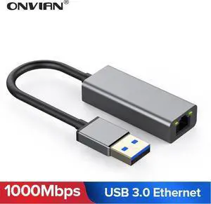 USB Ethernet Adapter USB 3.0 Network Card to RJ45 Lan for Windows 10  Mi Box 3 Nintend Switch Ethernet USB