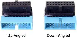 USB 3.0 20pin Male to Female Extension Adapter Angled 90 Degree for Motherboard Mainboard USB 3.0 20pin Male to Female Extension Adapter Angled 90 Degree for Motherboard Mainboard
