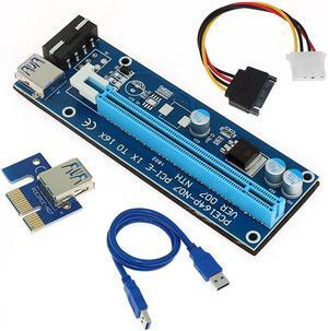 PCI-E Riser Card 60CM USB 3.0 Cable PCI Express 1X to 16X Extender PCIe Adapter for Bitcoin Miner Mining