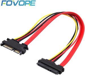 22Pin SATA Cable Male to Female 7+15 Pin Serial ATA SATA Data Power Combo Extension Cable Connector Conterver
