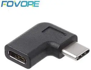 90 Degree Right Angle USB 3.1 Type C Male To Female USB-C Converter Adapter