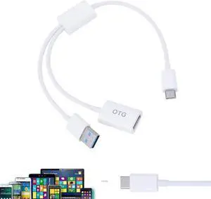 2-In-1 Type-C Male to USB 3.1 Male Female OTG  Charging Cable Wire LFX-ING