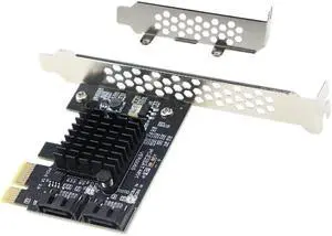 PCI Express SATA 3.0 Controller Card 2 Port PCIe SATA III 6Gbps Internal Adapter Converter Support HDD SSD For Desktop PC Win 10