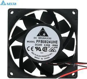 for delta PFB0824UHE 8038 24V 0.93A 4 line PWM temperature control inverter cooling fan 107.3CFM  7500RPM for delta PFB0824UHE 8038 24V 0.93A 4 line PWM temperature control inverter cooling fan 107.3CFM  7500RPM