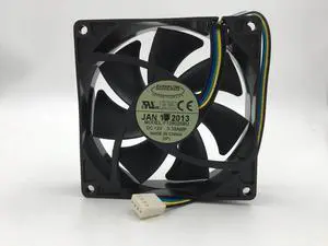 pwm fan EVERFLOW F129025BU 9cm 9025 12V 0.38A 4 lines pwm computer CPU chassis cooling fan
