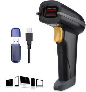 practical 1D Laser wired&wireless bluetooth barcode scanner ODM OEM handheld barcode reader with memory 2.4GHZ scanning gun