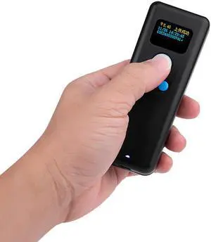 portable 1D CCD bluetooth barcode scanner with memory barcode reader with storage mode wireless bar code scanner with display