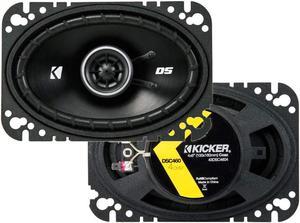 Kicker DSC460 4x6-Inch (100x160mm) Coaxial Speakers, 4-Ohm (Pair)