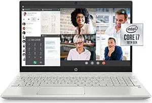 HP Pavilion 15-inch Laptop, Intel Core i7, 16 GB RAM, 512 GB SSD Storage, Intel Iris Plus Graphics, Windows 10 Pro, Amazon Alexa Voice Compatible (15-cs3019nr, Mineral Silver)