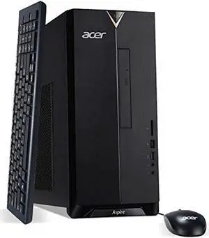 Acer Aspire TC-895-UA91 Desktop, 10th Gen Intel Core i3-10100 4-Core Processor, 8GB 2666MHz DDR4, 512GB NVMe M.2 SSD, 8X DVD, 802.11ax WiFi 6, USB 3.2 Type C, Windows 10 Home