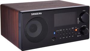 Sangean WR-22WL AM/FM-RDS/Bluetooth/USB Table-Top Digital Tuning Receiver (Dark Walnut)