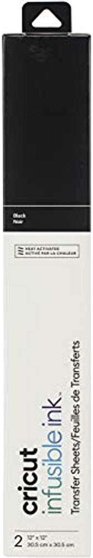 Cricut Infusible Ink Heat Transfer - 12" x 12" - 2 Sheet - Black  2006784