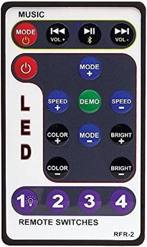 Bazooka RFR-BPB Replacement Remote for BPB36 BPB24 DS UTV/ATV Party Sound Bar RFR-2