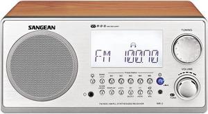 Sangean WR-2 AM / FM-RBDS Wooden Cabinet Digital Tuning Radio (Walnut)