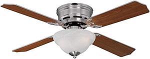 Westinghouse Lighting 7230400 Hadley Indoor Ceiling Fan with Light, 42 Inch, Brushed Nickel