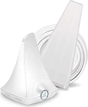 SureCall FlareDB+ Cell Phone Signal Booster for Working from Home | Boosts Verizon, AT&T, T-Mobile | Integrated Indoor Antenna for Easy Install | Covers up to 3500 sq ft, White (SC-FlareDB)