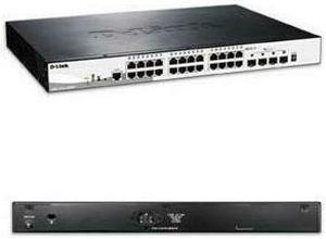 D-Link DGS-1510-28XMP Systems 28-Port Gigabit SmartPro Stackable PoE/PoE+ Switch Including 4 10GbE SFP+ Ports