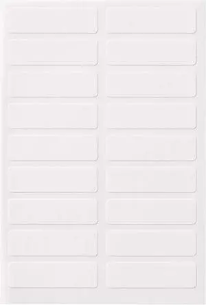 Avery No-Iron Fabric Labels, Washer & Dryer Safe, 1/2" x 1-3/4", 54 Labels