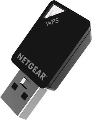 AC600 Wi-Fi USB 2.0 Mini Adapter for Desktop PC | Dual Band WiFi Stick for Wireless Internet (A6100-10000S) Black