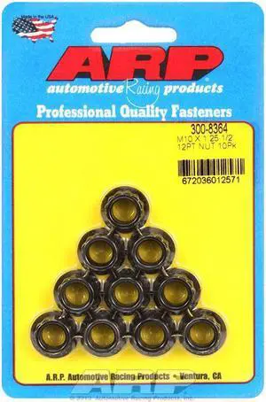 Metric 12Point Nut; 10Pieces