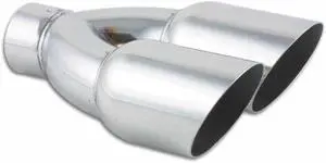 Dual Round Stainless Steel Exhaust Tip