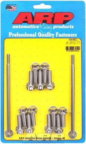 Oil Pan Bolt Kit; 12Point Head