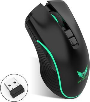 FANTECH wireless Gaming Mouse,large-size ,Ergonomic Hand Grips,TYPE-C Fast charge,7 Buttons,Fast-Charging,10 millons buttons life,RGB Gamer Desk Laptop PC , for Windows11/10/XP Vista Linux MacOs