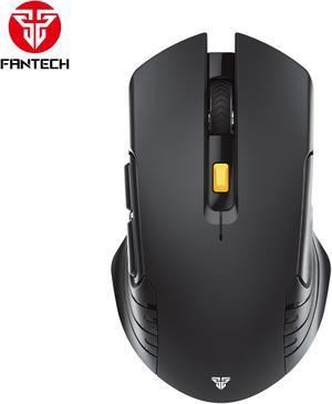 FANTECH  Wireless Gaming Mouse,Medium-size ,Ergonomic Hand Grips,2.4 GHz wreless Fast charge,RGB Gamer Desk Laptop PC Gaming Mouse, for Windows 7/8/10/11/XP Vista Linux MacOs, Black