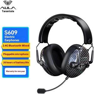 Aula S609 Headband Triple-Mode Bluetooth Wireless Gaming Headset, Ergonomic Design, 50MM Diaphragm Unit, 4D Surround Sound, (USB+3.5 Port),7.1 channel, Black