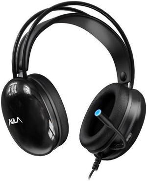 Aula S505 Headset Gaming Headphone, Ergonomic Design, RGB Cyber Lighting Headset, Stereo Surround Sound, Skin-Friendly and Breathable, (Single USB Version), Black