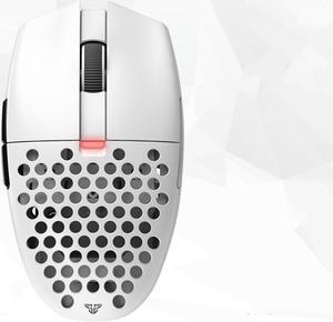 FANTECH  Wireless Gaming Mouse,Medium-size ,Ergonomic Hand Grips,2.4 GHz wreless Fast charge,RGB Gamer Desk Laptop PC Gaming Mouse, for Windows 7/8/10/11/XP Vista Linux MacOs,White