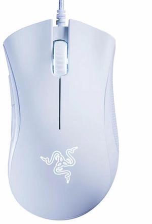 AULA DeathAdder Essential Gaming MouseErgonomic design 6400 DPI Optical Sensor - 5 Programmable Buttons - Mechanical Switches - Rubber Side Grips - White