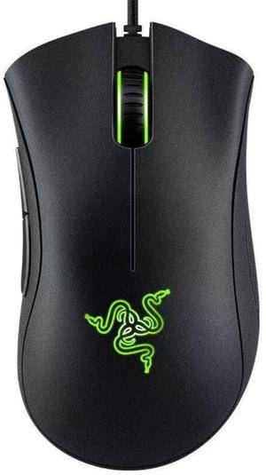 AULA DeathAdder Essential Gaming MouseErgonomic design 6400 DPI Optical Sensor - 5 Programmable Buttons - Mechanical Switches - Rubber Side Grips - Black