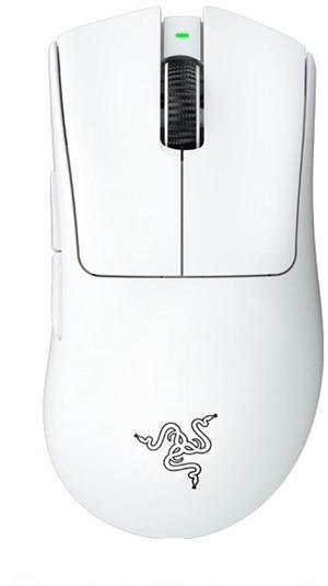 AULA DeathAdder V3 Pro Gaming Mouse: 63g Ultra Lightweight - Focus Pro 30K Optical Sensor - Fast Optical Switches Gen-3 - HyperSpeed Wireless - 5 Buttons - 90 Hr Battery-30000DPI-white