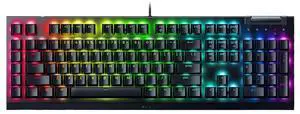 AULA Black Widow Spider V4X Wired gaming KeyboardSilent - 6 Macro Keys - Chroma RGB - Doubleshot ABS Keycaps - Roller & Media Keys - Snap TapYellow switch,104 Keys Black