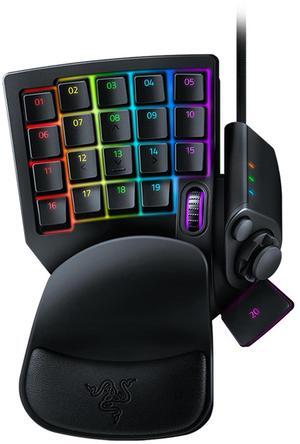AULA Tartarus V2 Wired gaming Keyboard, Mecha Membrane Key Switches,One Handed gaming Keyboard,32 Programmable Keys,Customizable Chroma RGB Lighting,Programmable Macros,Snap Tap black