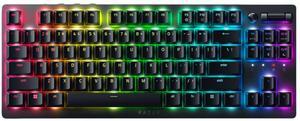 AULA DeathStalker V2 pro TKL Dual-Mode gaming Keyboard, 40-Hour Battery Life, Laser Etched Craftsmanship, Low-Profile Optical Switches-Linear Red, 87 Keys,for Mac or Windows PC Gaming Computers, Black