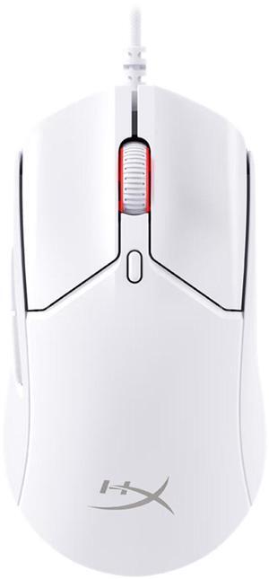 HyperX Spinfire 2 Wired Gaming Mouse, 8000Hz Response Rate, 26000DPI, HyperX 26K Sensor, 5 Buttons, Lightweight Design, PTFE Feet Stickers, Anti-slip Stickers, Macro Command Support, White